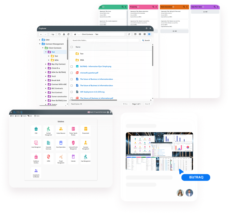 Business information dashboard
